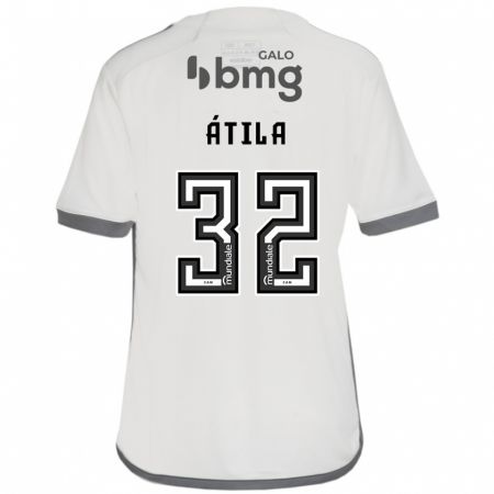 Kandiny Kinder Gabriel Átila #32 Cremefarben Auswärtstrikot Trikot 2024/25 T-Shirt Österreich