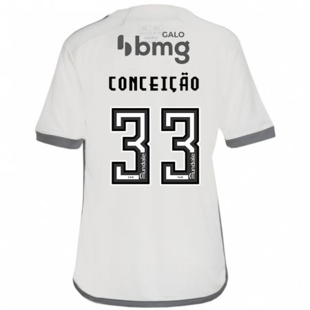 Kandiny Kinder Robert Conceição #33 Cremefarben Auswärtstrikot Trikot 2024/25 T-Shirt Österreich