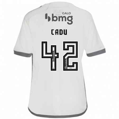 Kandiny Bambino Maglia Cadu #42 Bianco Kit Gara Away 2024/25 Maglietta