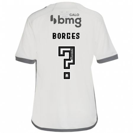 Kandiny Bambino Maglia Léo Borges #0 Bianco Kit Gara Away 2024/25 Maglietta