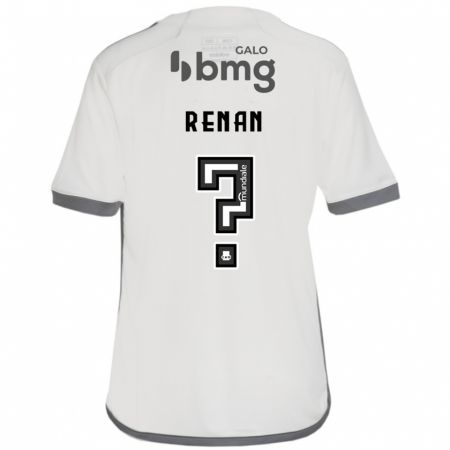 Kandiny Bambino Maglia Renan #0 Bianco Kit Gara Away 2024/25 Maglietta