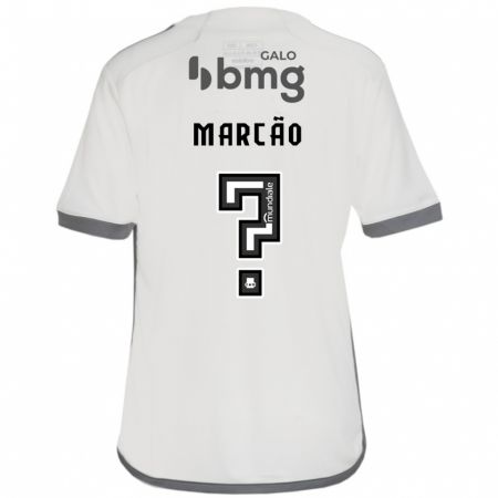 Kandiny Bambino Maglia Marcão Emanuel #0 Bianco Kit Gara Away 2024/25 Maglietta