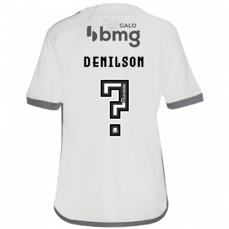 Kandiny Kinderen Denilson #0 Gebroken Wit Uitshirt Uittenue 2024/25 T-Shirt