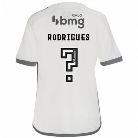 Kandiny Kinderen Vinicius Rodrigues #0 Gebroken Wit Uitshirt Uittenue 2024/25 T-Shirt