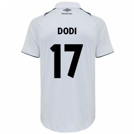 Kandiny Bambino Maglia Dodi #17 Bianco Blu Kit Gara Away 2024/25 Maglietta