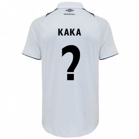 Kandiny Bambino Maglia Kaká #0 Bianco Blu Kit Gara Away 2024/25 Maglietta