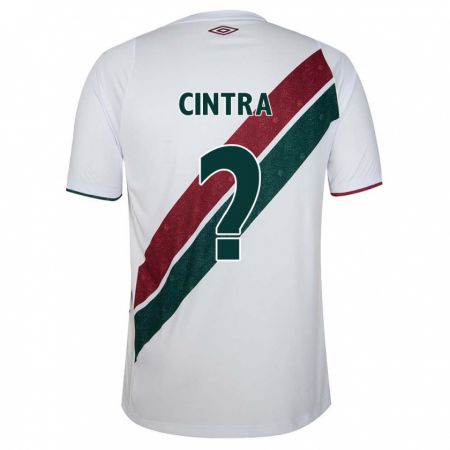 Kandiny Bambino Maglia Gustavo Cintra #0 Bianco Verde Marrone Kit Gara Away 2024/25 Maglietta