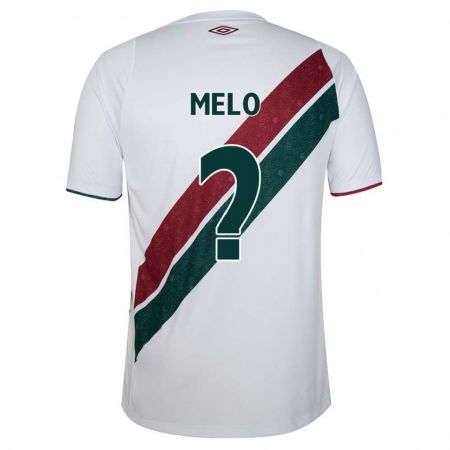 Kandiny Bambino Maglia Davi Melo #0 Bianco Verde Marrone Kit Gara Away 2024/25 Maglietta