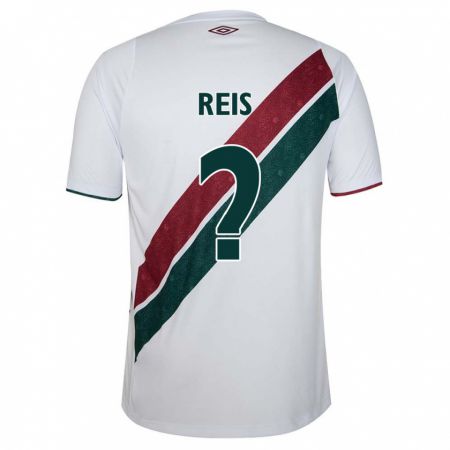 Kandiny Bambino Maglia Matheus Reis #0 Bianco Verde Marrone Kit Gara Away 2024/25 Maglietta