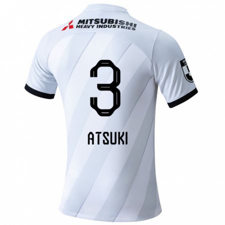 Kandiny Bambino Maglia Atsuki Ito #3 Bianco Grigio Kit Gara Away 2024/25 Maglietta