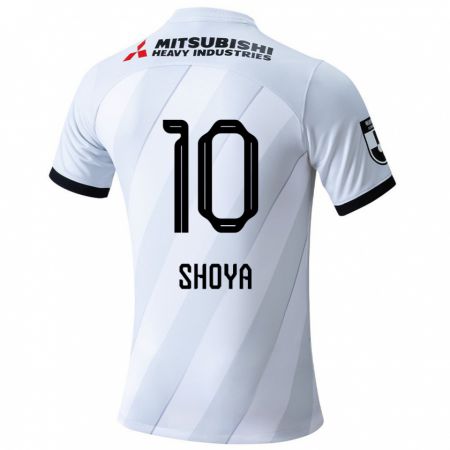 Kandiny Kinderen Shoya Nakajima #10 Wit Grijs Uitshirt Uittenue 2024/25 T-Shirt België