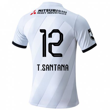 Kandiny Bambino Maglia Thiago #12 Bianco Grigio Kit Gara Away 2024/25 Maglietta