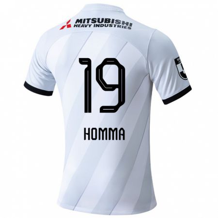 Kandiny Bambino Maglia Shion Homma #19 Bianco Grigio Kit Gara Away 2024/25 Maglietta