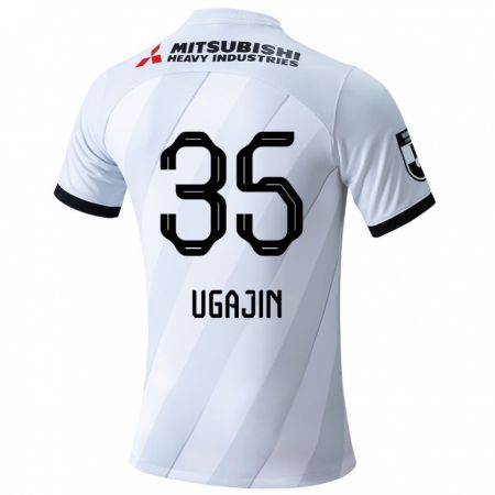 Kandiny Niño Camiseta Tomoya Ugajin #35 Gris Blanco 2ª Equipación 2024/25 La Camisa