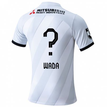 Kandiny Bambino Maglia Naoya Wada #0 Bianco Grigio Kit Gara Away 2024/25 Maglietta