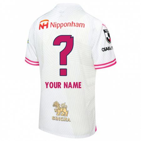 Kandiny Niño Camiseta Su Nombre #0 Blanco Rosa 2ª Equipación 2024/25 La Camisa México