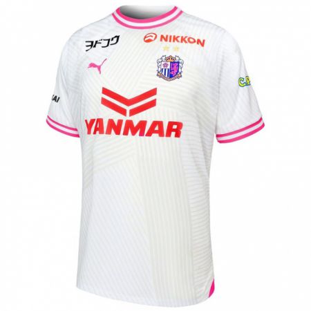 Kandiny Kinderen Ryo Watanabe #35 Wit Roze Uitshirt Uittenue 2024/25 T-Shirt