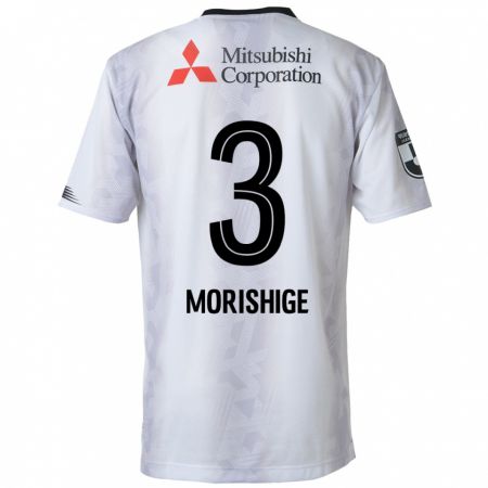 Kandiny Bambino Maglia Masato Morishige #3 Bianco Nero Kit Gara Away 2024/25 Maglietta