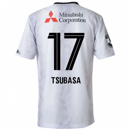 Kandiny Kinderen Tsubasa Terayama #17 Wit Zwart Uitshirt Uittenue 2024/25 T-Shirt