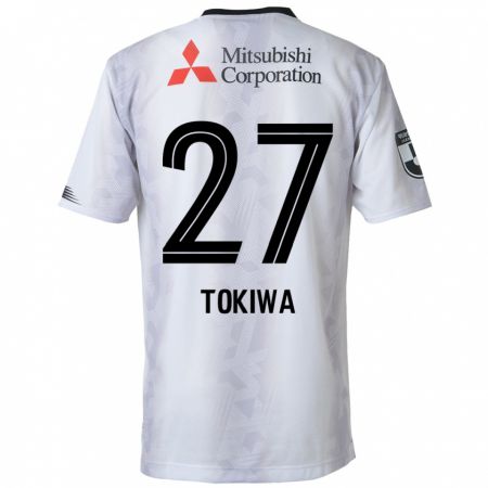 Kandiny Bambino Maglia Kyota Tokiwa #27 Bianco Nero Kit Gara Away 2024/25 Maglietta