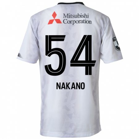 Kandiny Bambino Maglia Yui Nakano #54 Bianco Nero Kit Gara Away 2024/25 Maglietta