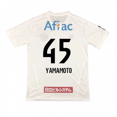 Kandiny Kinderen Ota Yamamoto #45 Wit Zwart Uitshirt Uittenue 2024/25 T-Shirt