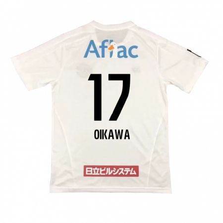 Kandiny Kinder Koki Oikawa #17 Weiß Schwarz Auswärtstrikot Trikot 2024/25 T-Shirt Österreich