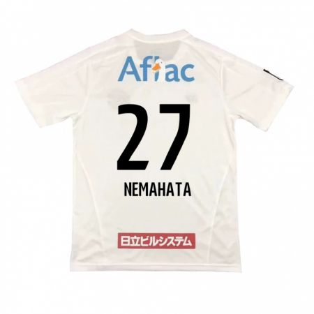 Kandiny Bambino Maglia Hayato Nemahata #27 Bianco Nero Kit Gara Away 2024/25 Maglietta