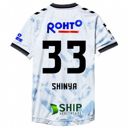 Kandiny Bambino Maglia Shinya Nakano #33 Bianco Nero Kit Gara Away 2024/25 Maglietta