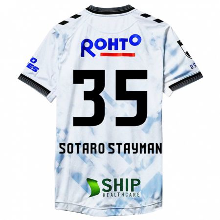 Kandiny Bambino Maglia Joshua Sotaro Stayman #35 Bianco Nero Kit Gara Away 2024/25 Maglietta