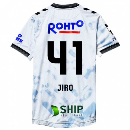 Kandiny Niño Camiseta Jiro Nakamura #41 Blanco Negro 2ª Equipación 2024/25 La Camisa