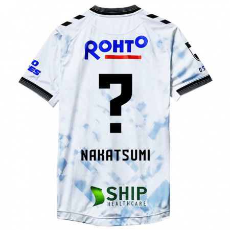 Kandiny Bambino Maglia Naru Nakatsumi #0 Bianco Nero Kit Gara Away 2024/25 Maglietta