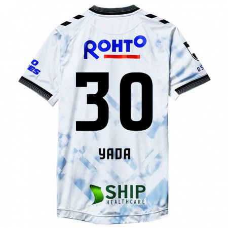 Kandiny Niño Camiseta Yukito Yada #30 Blanco Negro 2ª Equipación 2024/25 La Camisa