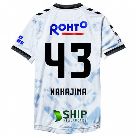 Kandiny Bambino Maglia Yugo Nakajima #43 Bianco Nero Kit Gara Away 2024/25 Maglietta