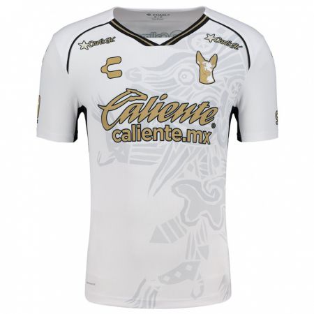 Kandiny Niño Camiseta Carlos Valenzuela #0 Blanco Negro 2ª Equipación 2024/25 La Camisa