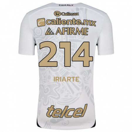 Kandiny Kinderen Oliver Iriarte #214 Wit Zwart Uitshirt Uittenue 2024/25 T-Shirt België