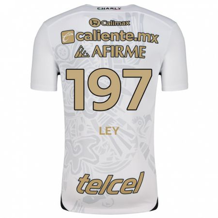 Kandiny Bambino Maglia Emanuel Ley #197 Bianco Nero Kit Gara Away 2024/25 Maglietta