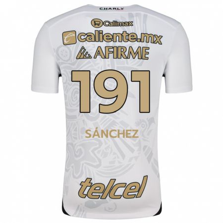 Kandiny Kinderen Diego Sánchez #191 Wit Zwart Uitshirt Uittenue 2024/25 T-Shirt