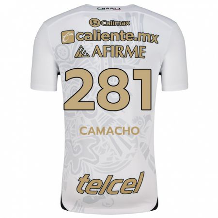 Kandiny Kinderen Javier Camacho #281 Wit Zwart Uitshirt Uittenue 2024/25 T-Shirt België