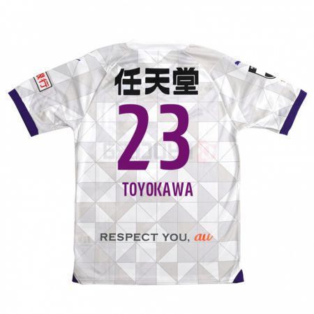 Kandiny Kinderen Yuta Toyokawa #23 Wit Paars Uitshirt Uittenue 2024/25 T-Shirt België