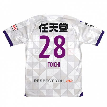 Kandiny Kinder Toichi Suzuki #28 Weiß Lila Auswärtstrikot Trikot 2024/25 T-Shirt Österreich