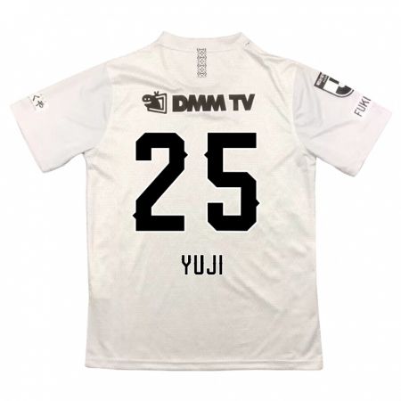 Kandiny Bambino Maglia Yuji Kitajima #25 Grigio Nero Kit Gara Away 2024/25 Maglietta