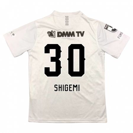 Kandiny Bambino Maglia Masato Shigemi #30 Grigio Nero Kit Gara Away 2024/25 Maglietta