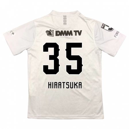 Kandiny Kinderen Yuto Hiratsuka #35 Grijs Zwart Uitshirt Uittenue 2024/25 T-Shirt