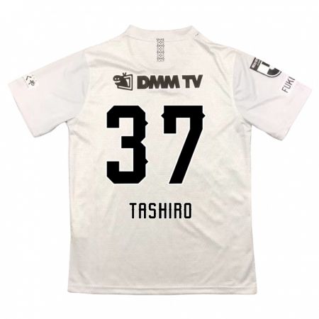 Kandiny Bambino Maglia Masaya Tashiro #37 Grigio Nero Kit Gara Away 2024/25 Maglietta