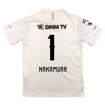 Kandiny Bambino Maglia Seigo Nakamura #1 Grigio Nero Kit Gara Away 2024/25 Maglietta