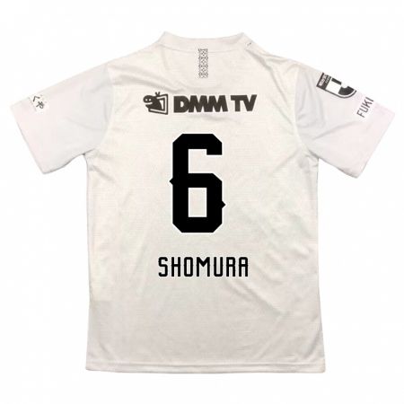 Kandiny Bambino Maglia Tomoki Shomura #6 Grigio Nero Kit Gara Away 2024/25 Maglietta