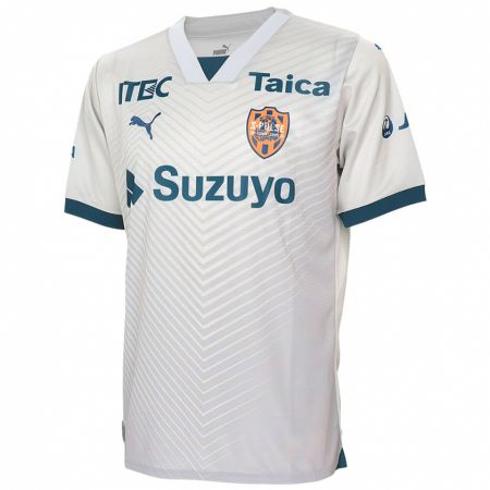 Kandiny Bambino Maglia Togo Umeda #31 Bianco Blu Kit Gara Away 2024/25 Maglietta