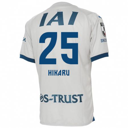 Kandiny Bambino Maglia Hikaru Naruoka #25 Bianco Blu Kit Gara Away 2024/25 Maglietta