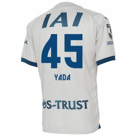 Kandiny Bambino Maglia Ryunosuke Yada #45 Bianco Blu Kit Gara Away 2024/25 Maglietta